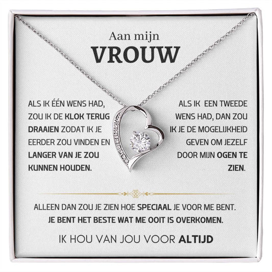 Vrouw – Hart ketting - 55