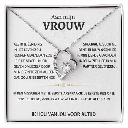 Vrouw – Hart ketting - 60