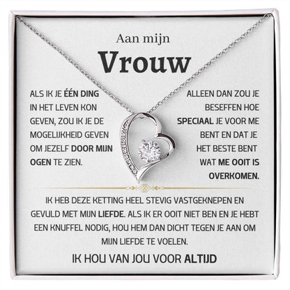 Vrouw – Hart ketting - 48