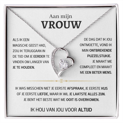 Vrouw – Hart ketting - 56