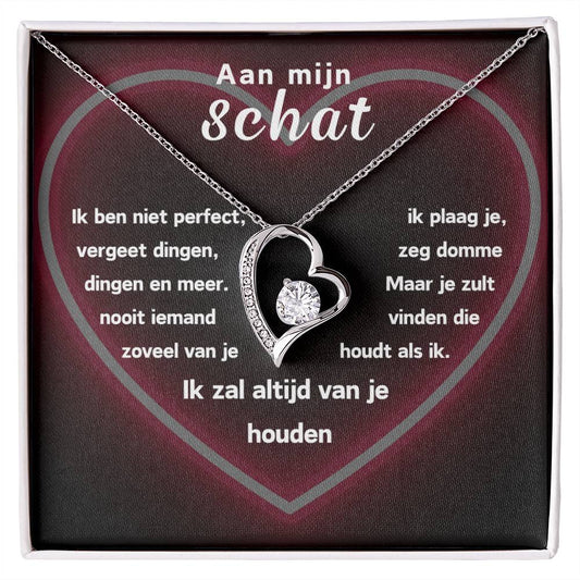 Aan mijn Schat - Hart Ketting - Donker