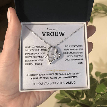 Vrouw – Hart ketting - 55