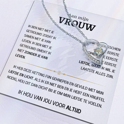 Vrouw – Hart ketting - 50