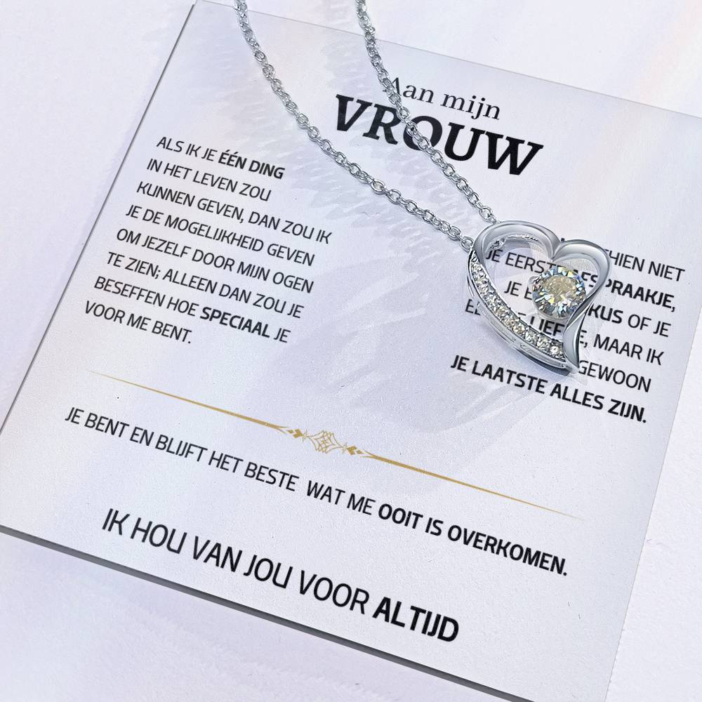 Vrouw – Hart ketting - 58