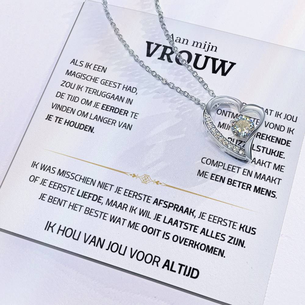 Vrouw – Hart ketting - 56