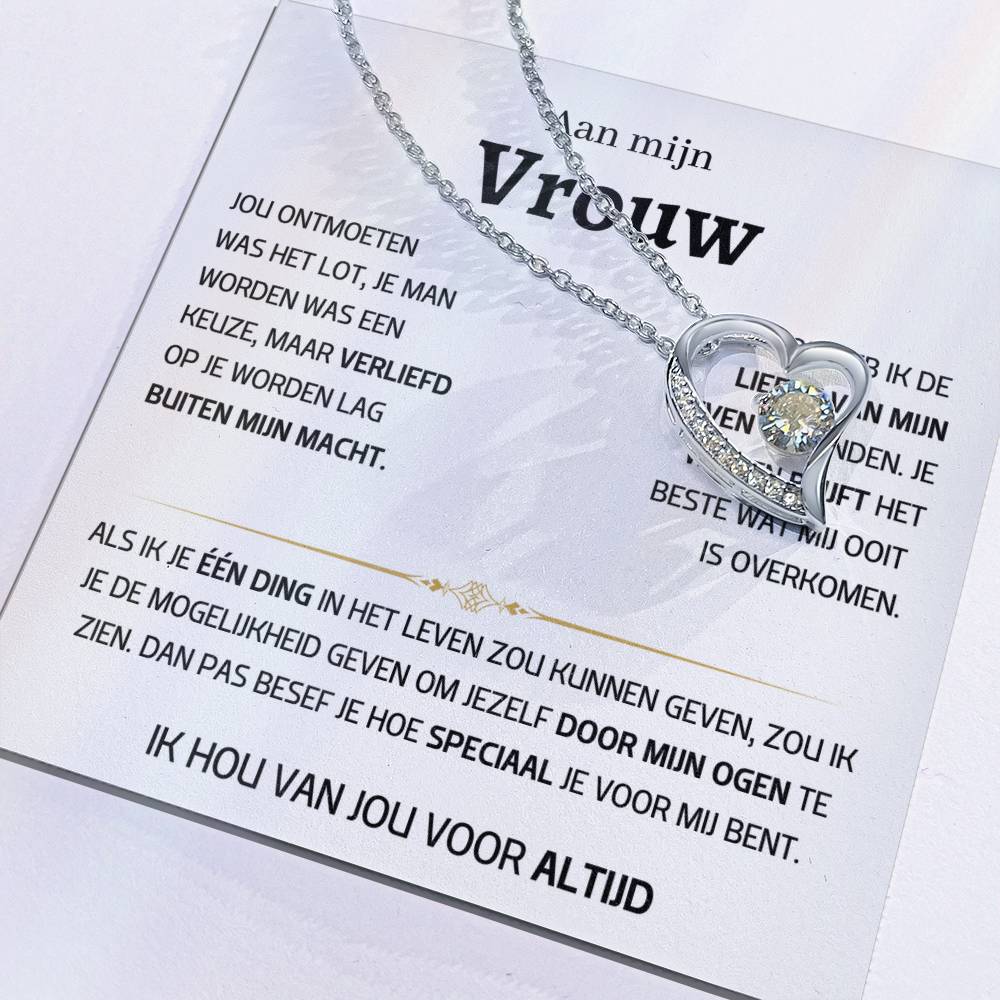 Vrouw – Hart ketting - 46