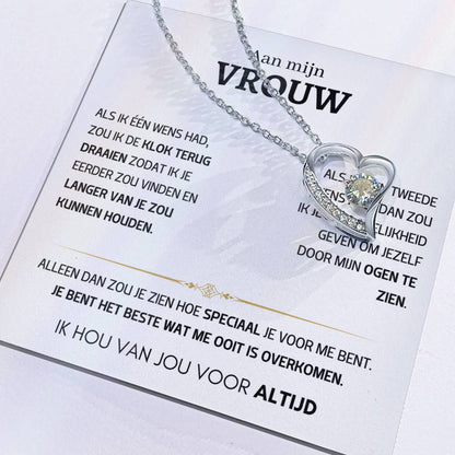 Vrouw – Hart ketting - 55