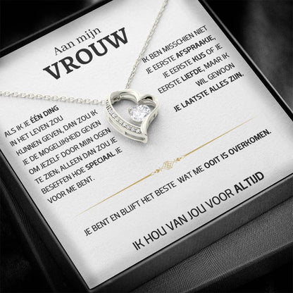 Vrouw – Hart ketting - 58