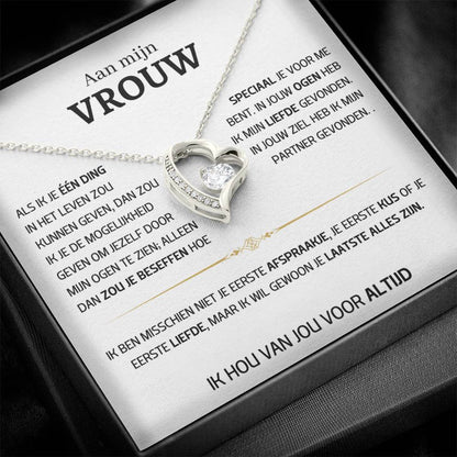 Vrouw – Hart ketting - 60