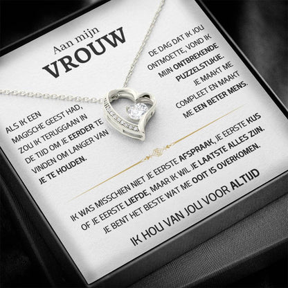 Vrouw – Hart ketting - 56