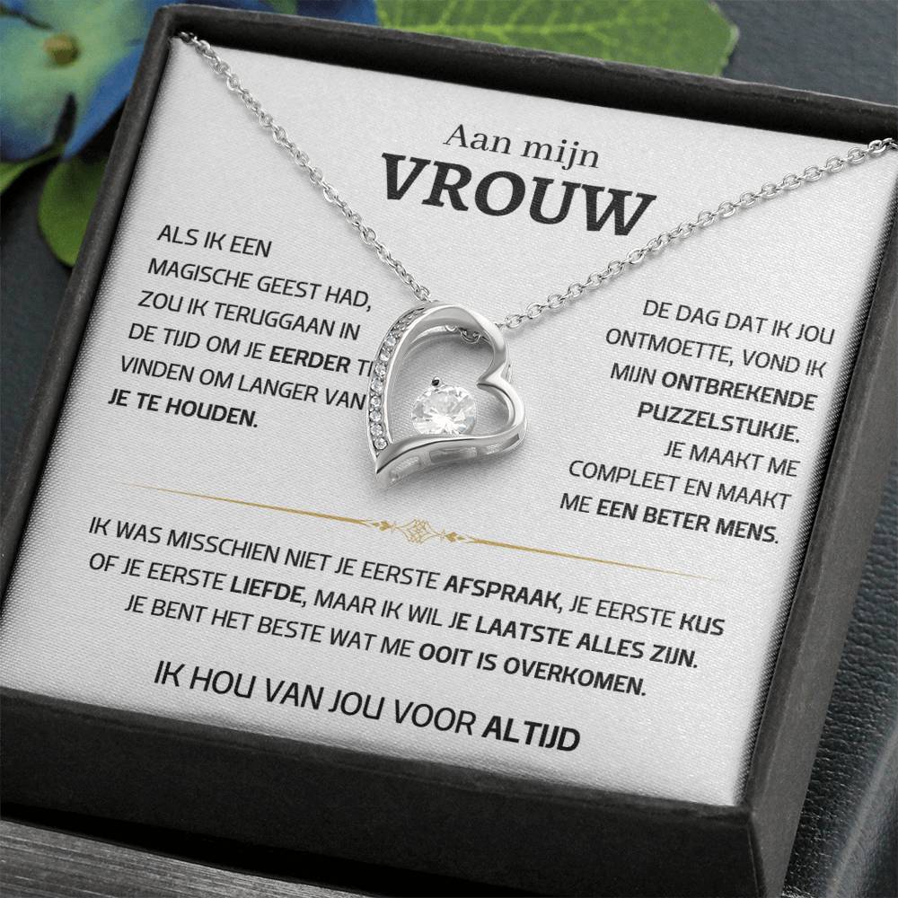 Vrouw – Hart ketting - 56