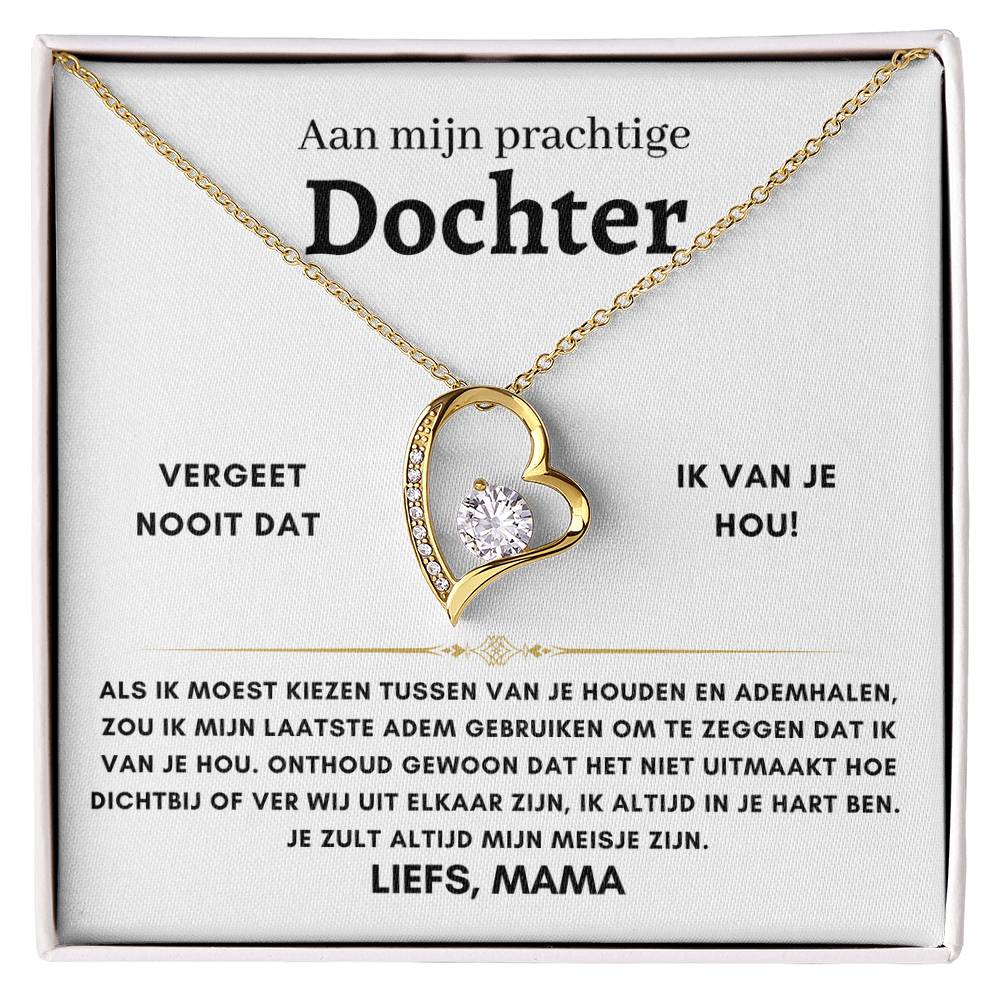 Dochter - Hartketting - Liefs, Mama