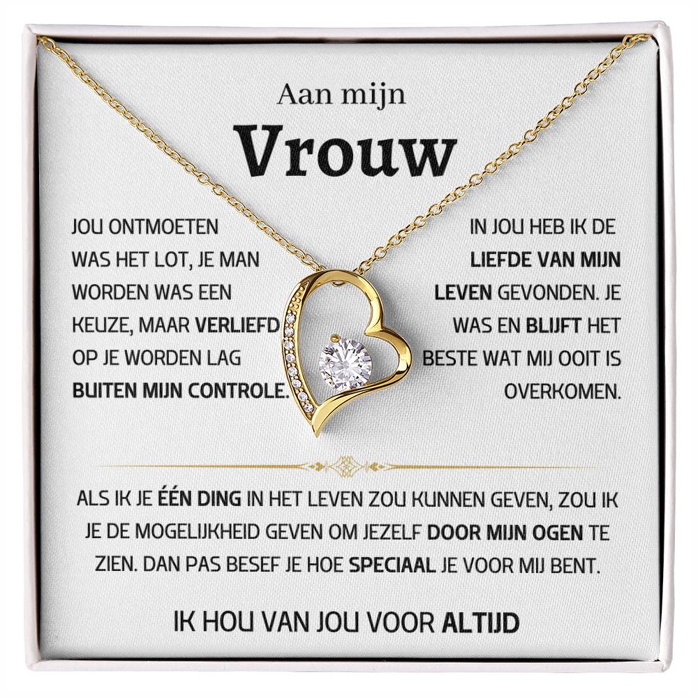 Vrouw – Hart ketting - 45