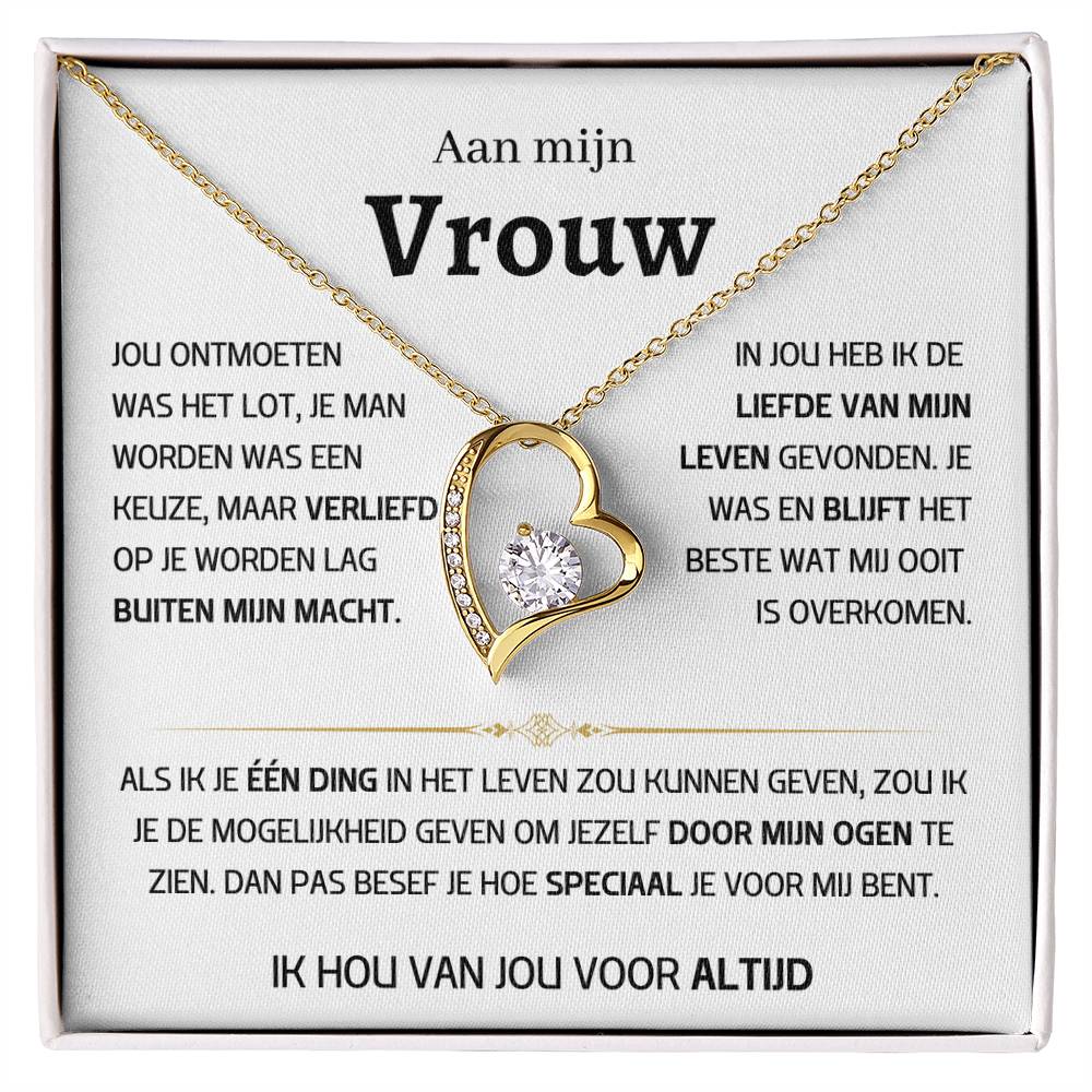 Vrouw – Hart ketting - 46