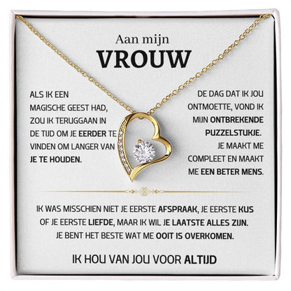 Vrouw – Hart ketting - 56