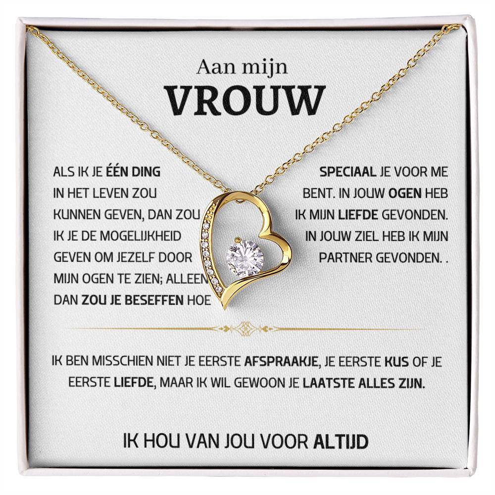 Vrouw – Hart ketting - 60