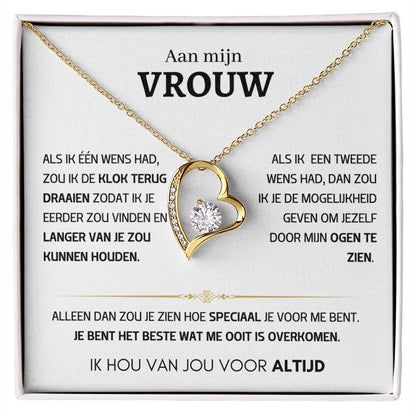 Vrouw – Hart ketting - 55