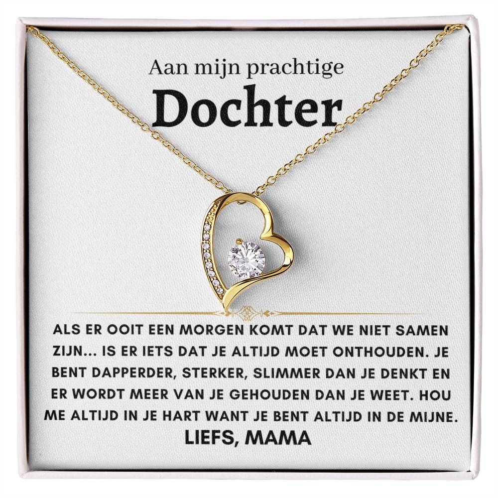 Dochter - Hart ketting - Liefs, mama - 13