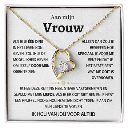 Vrouw – Hart ketting - 48