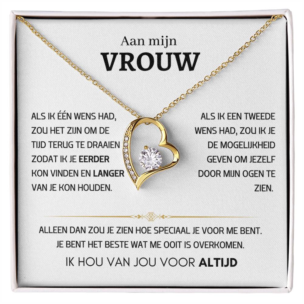 Vrouw – Hart ketting - 52