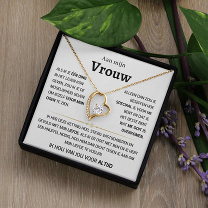 Vrouw – Hart ketting - 48