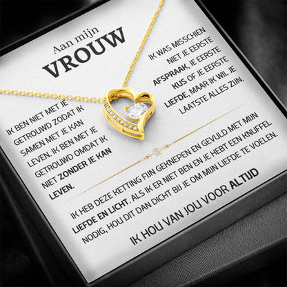 Vrouw – Hart ketting - 50