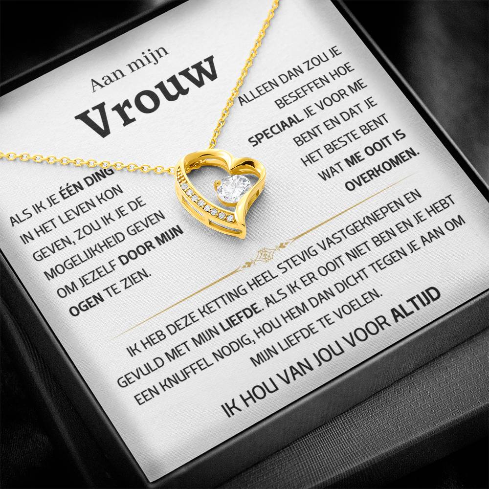 Vrouw – Hart ketting - 48