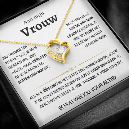 Vrouw – Hart ketting - 46