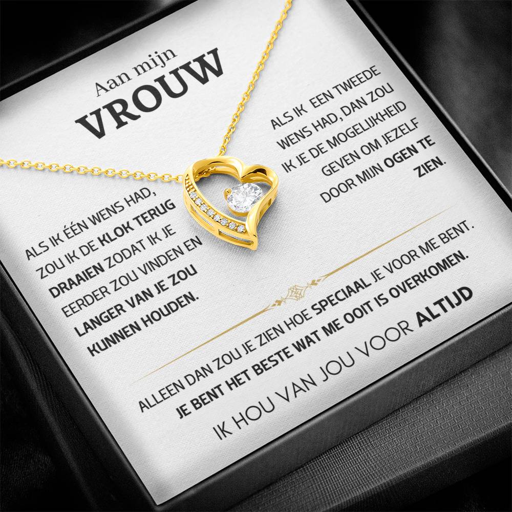 Vrouw – Hart ketting - 55