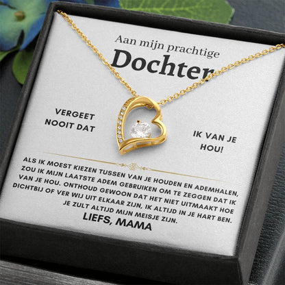 Dochter - Hartketting - Liefs, Mama