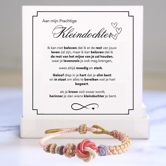 Aan Mijn Kleindochter - Voor Altijd Knopenarmband