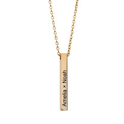 Ketting Bar met Gravure  – Draag Je Dierbare Altijd Bij Je