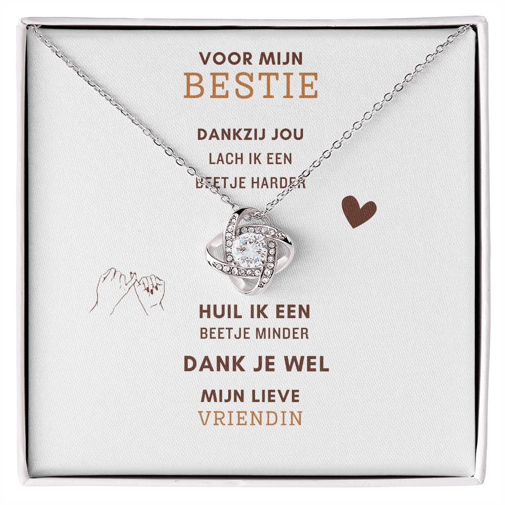 Voor mijn BESTIE - Liefdesknoop Halsketting