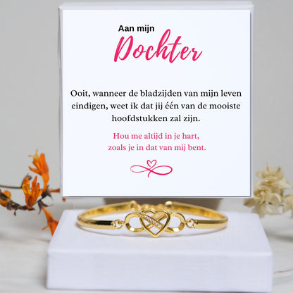 Aan mijn Dochter - Armband Infinity -Mooiste hoofdstukken