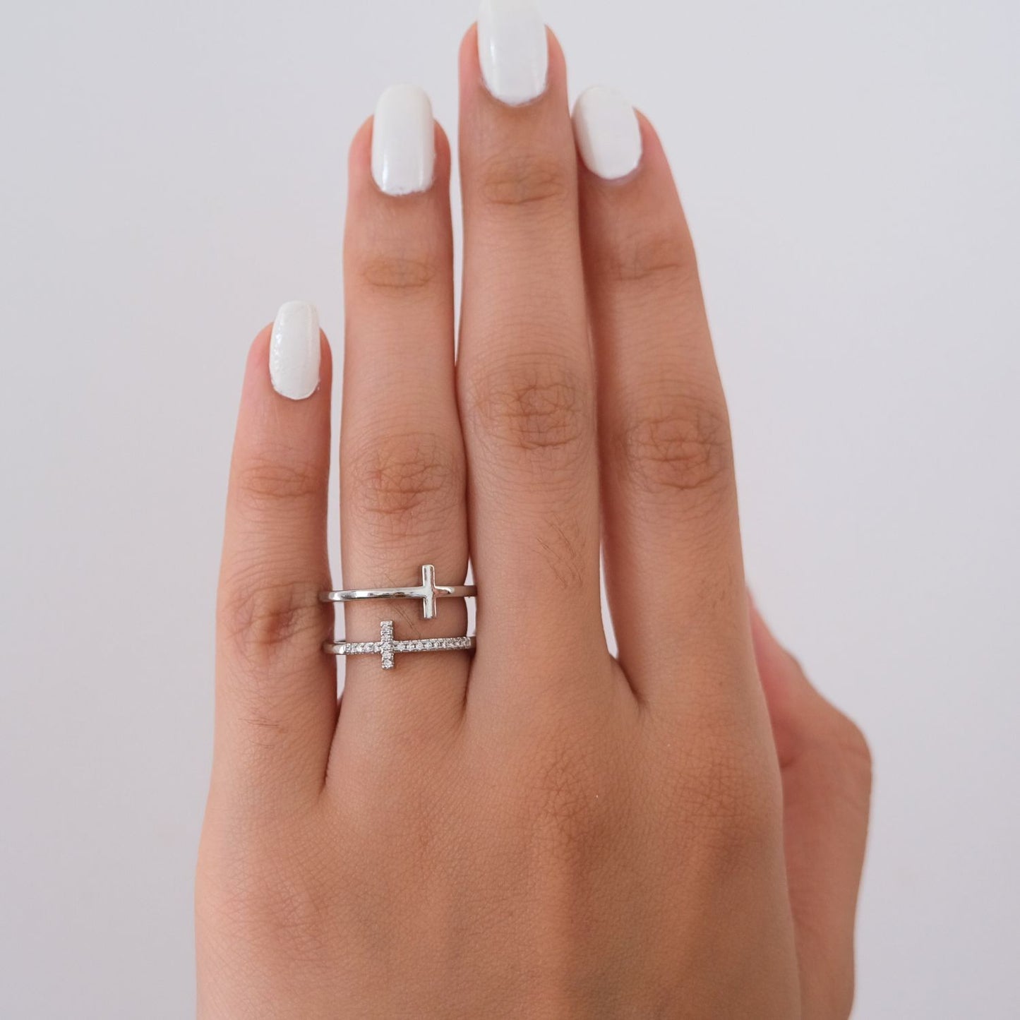 Twin Cross Ring - Aan mijn Dochter