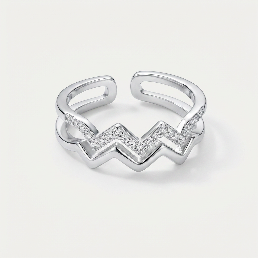 Hoogte- en Dieptepunten ring - Aan mijn Zus