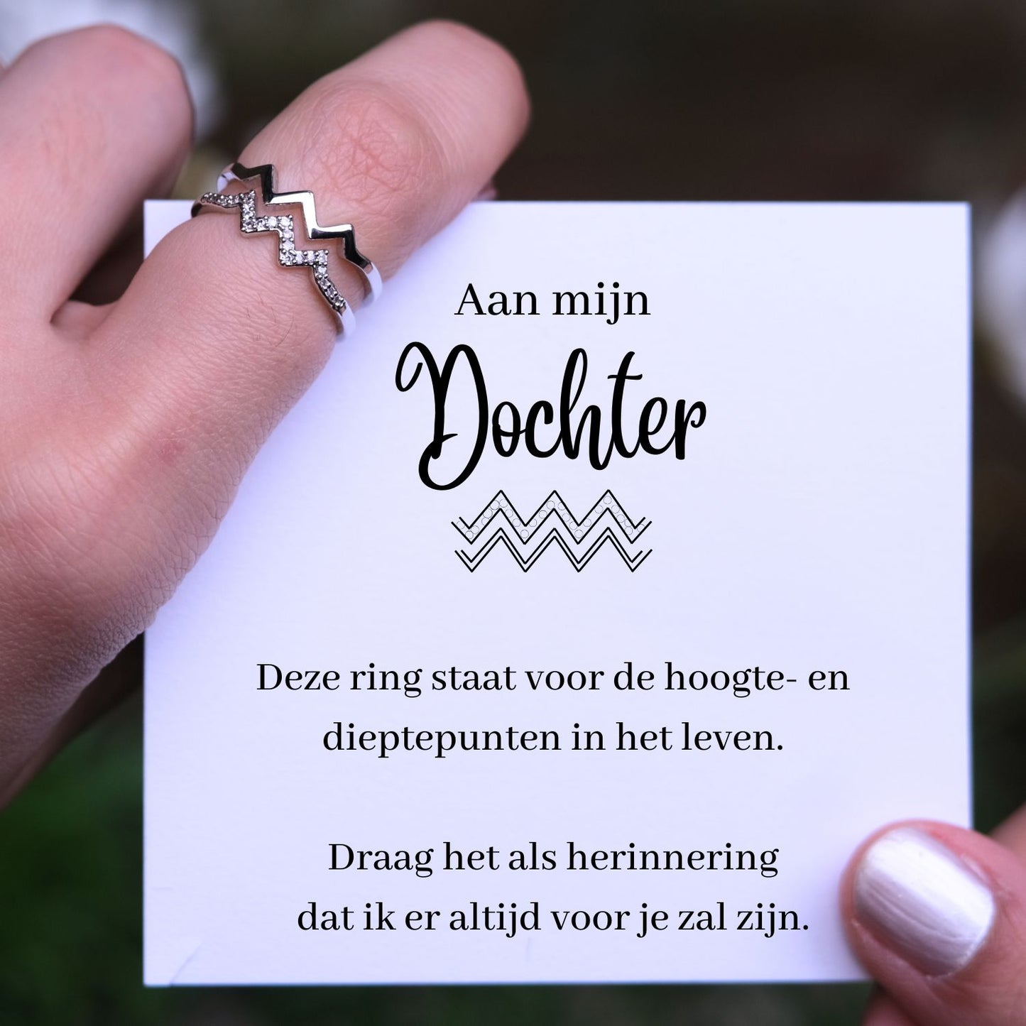 Hoogte- en Dieptepunten ring - Dochter