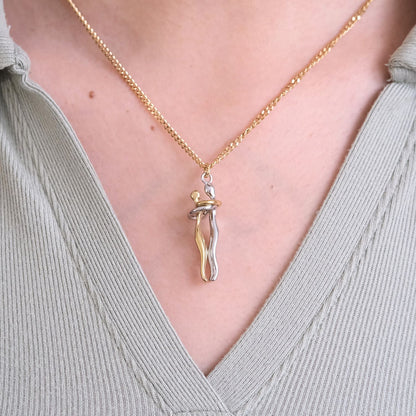 Eeuwige Roos Box - Knuffel ketting & Echte Roos