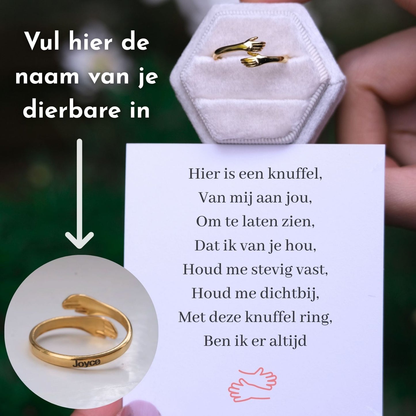 Knuffelring met Persoonlijke Gravure