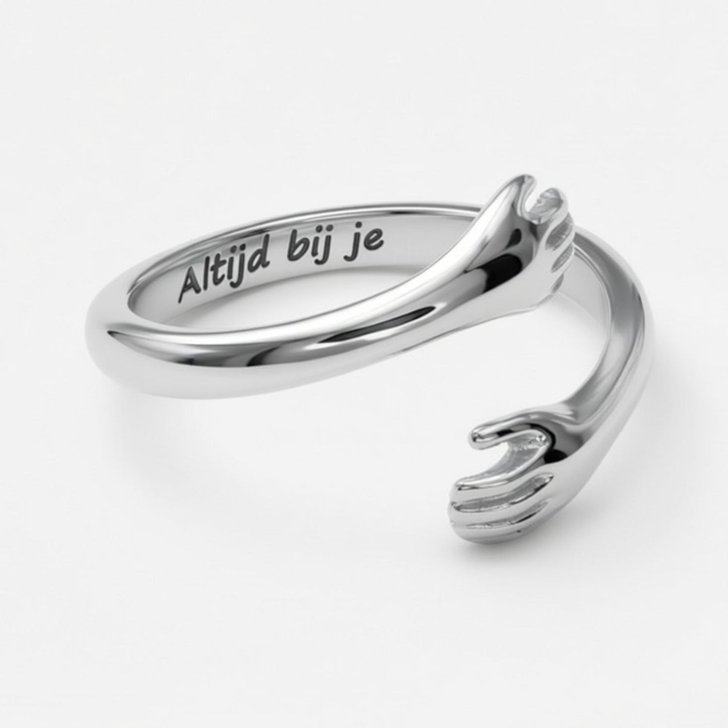 IK BEN ALTIJD VAN JE V1.2 - Knuffelring met Persoonlijke Gravure