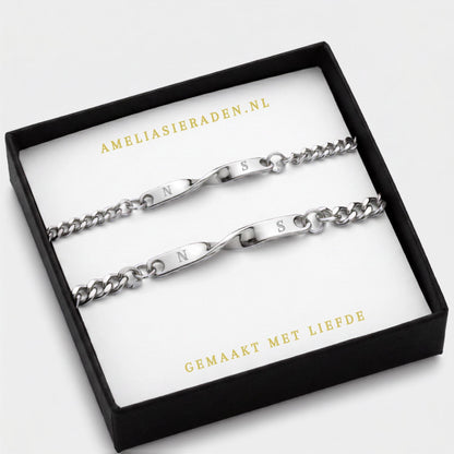 Duo Armband - Jij Draagt Haar, Zij Draagt Jou