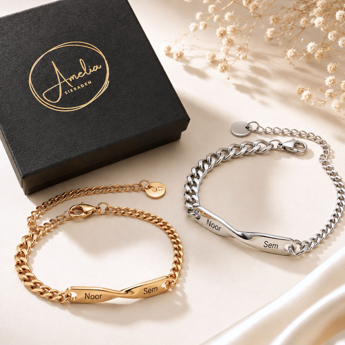 Duo Armband - Jij Draagt Haar, Zij Draagt Jou