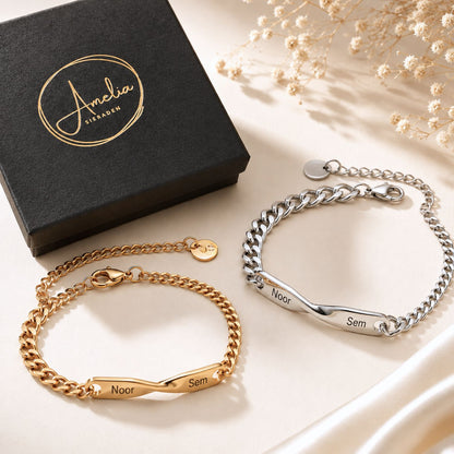 Duo Armband - Jij Draagt Haar, Zij Draagt Jou