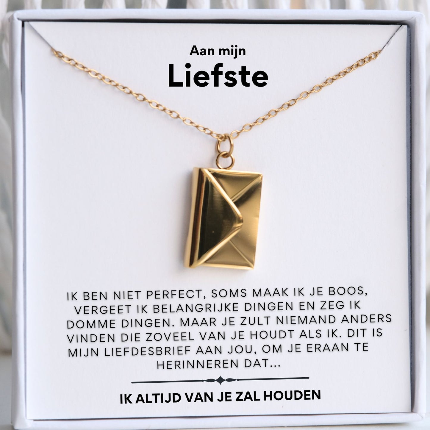 Liefdesbrief ketting