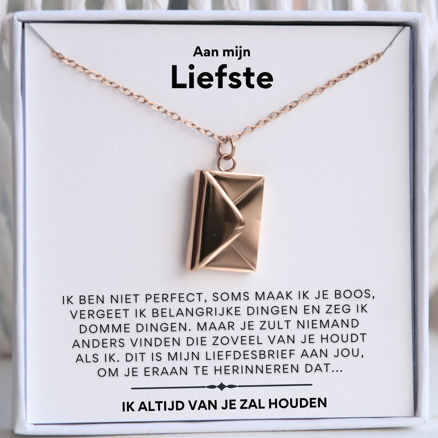 Liefdesbrief ketting