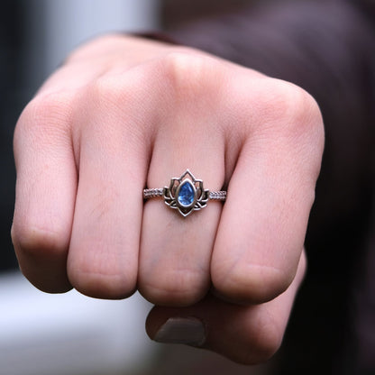 Lotus Ring Blauw - Begin opnieuw