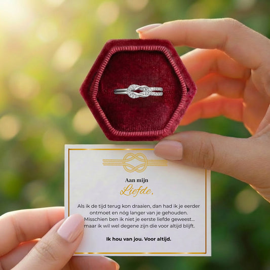 Liefdesknoop ring- Aan mijn Liefde