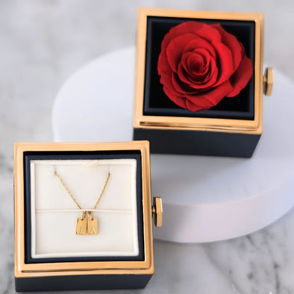 Initiaal ketting & Echte Roos