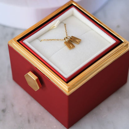 Initiaal ketting & Echte Roos