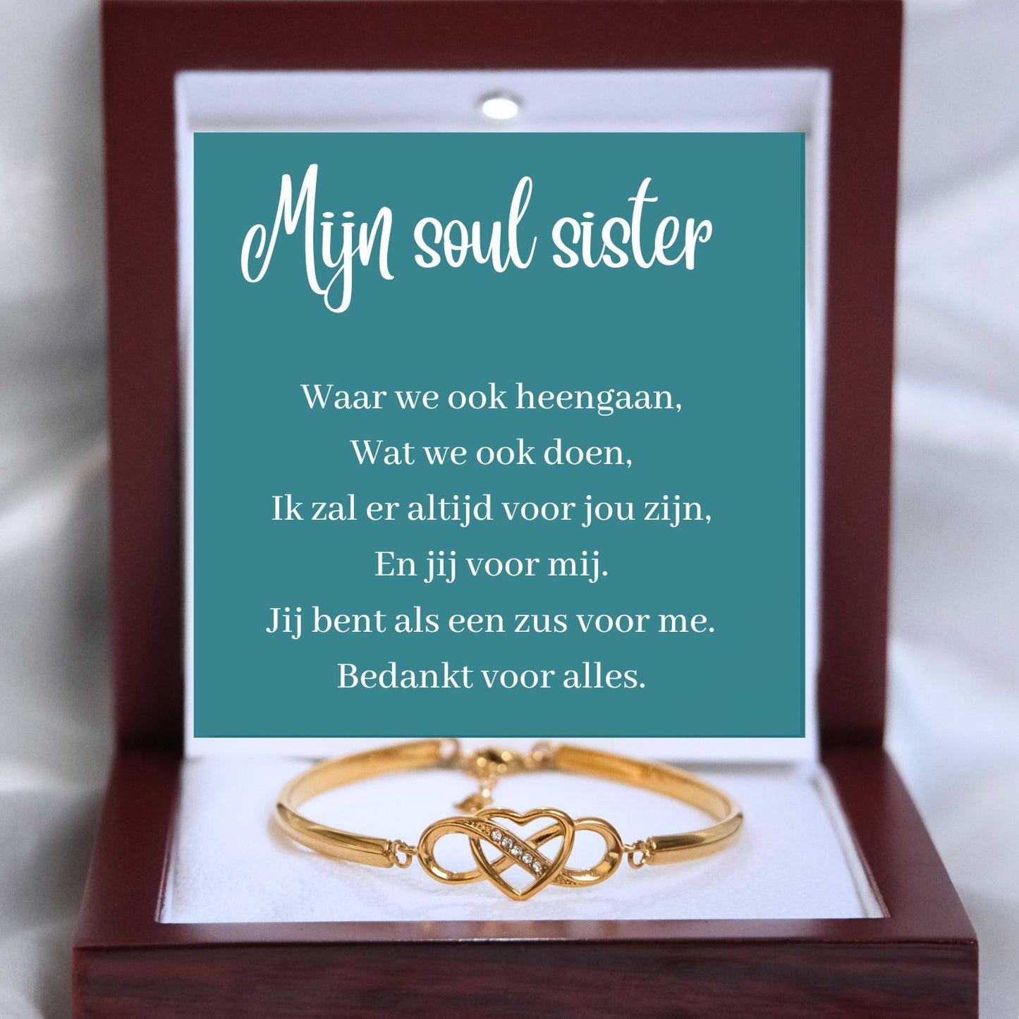 Aan mijn Soul Sister -Infinity  Armband